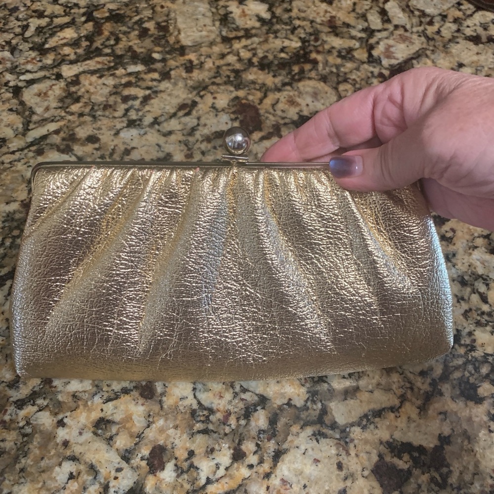 Elegant Gold Clutch Bag